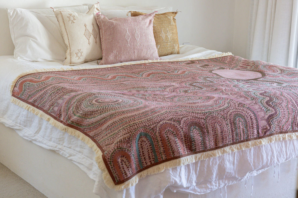 Sun Codes Indigenous Art Throw Rug By Natalie Jade