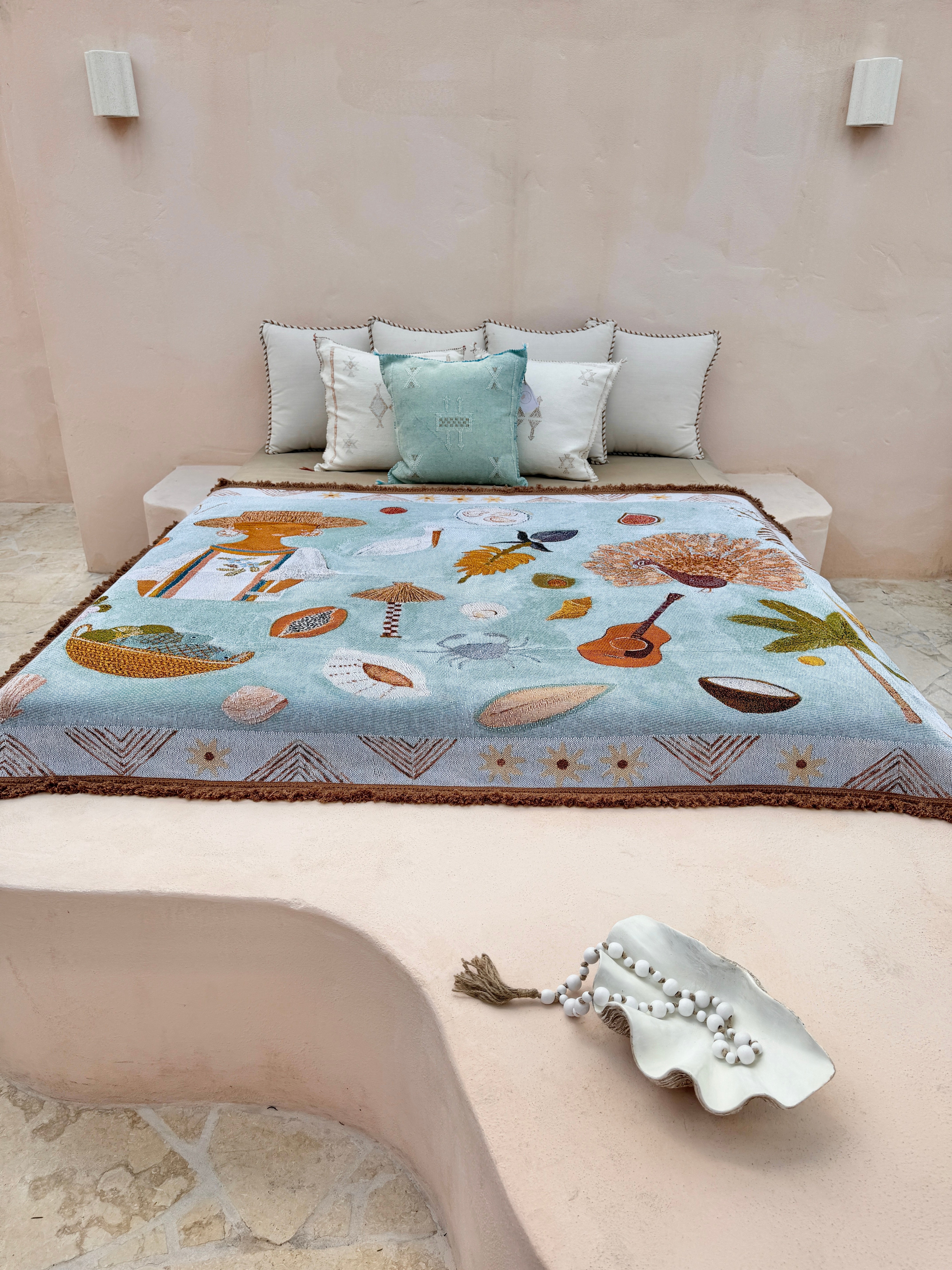 Summer Lovin Art Throw Rug By Gabrielle Diamantis