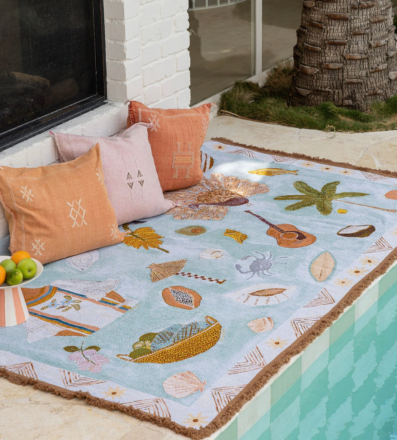 Summer Lovin Art Throw Rug By Gabrielle Diamantis