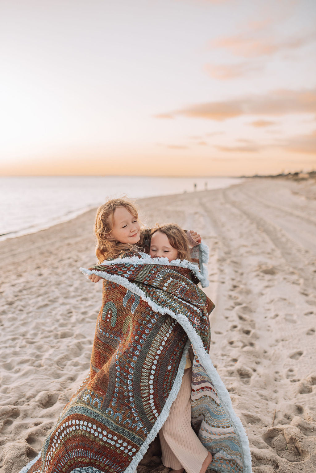 Blue Ocean Indigenous Art Throw Rug By Natalie Jade