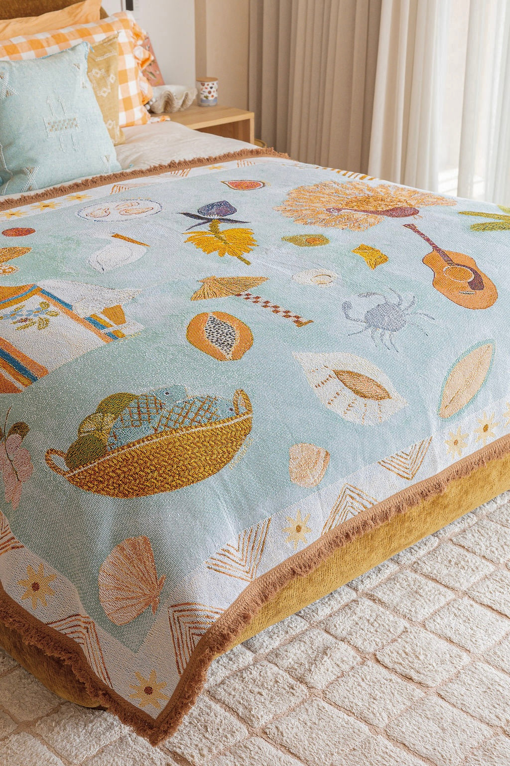 Summer Lovin Art Throw Rug By Gabrielle Diamantis