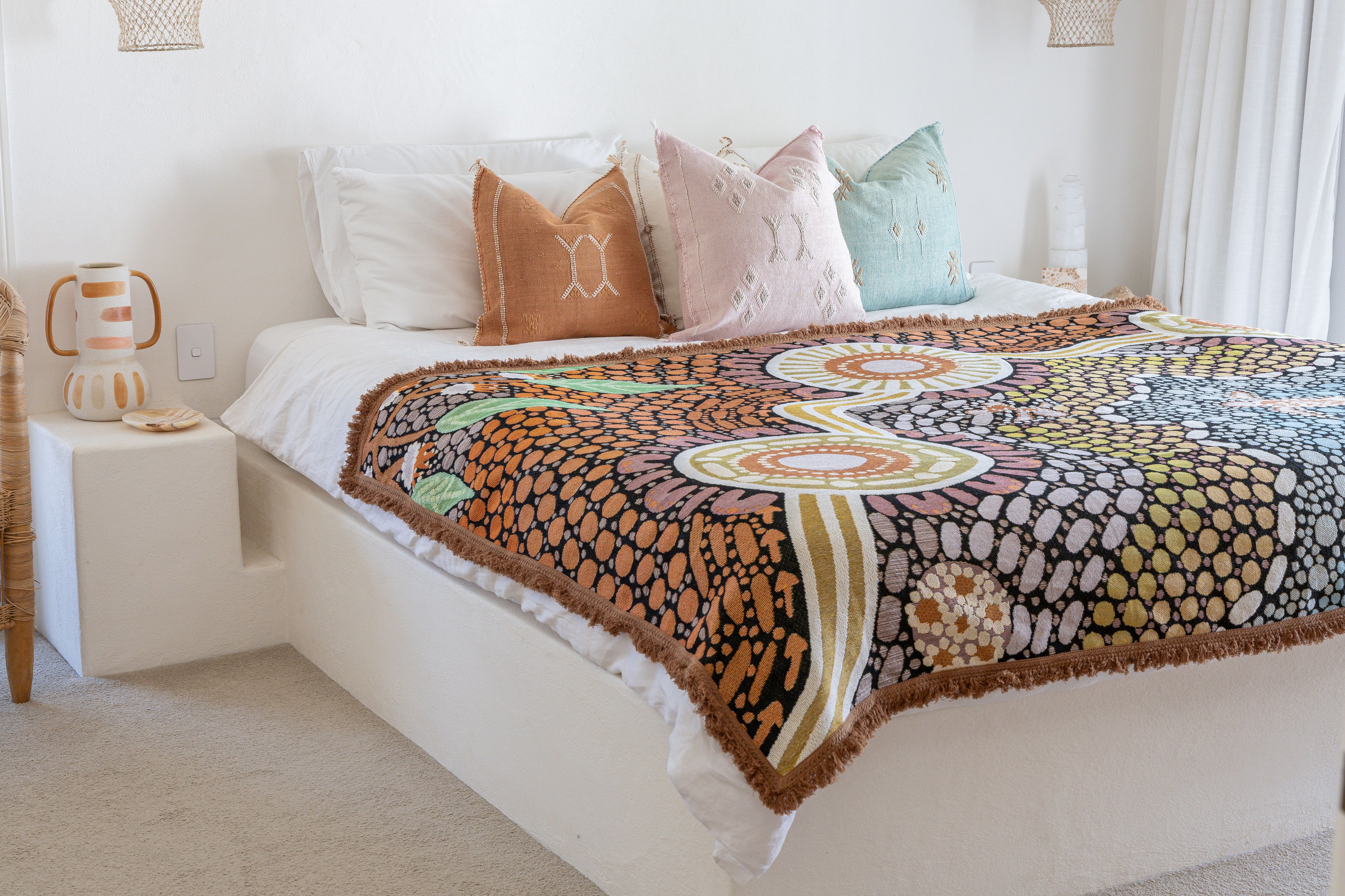 Buggeiri (Open Land) Art Throw Rug By Taylor-Lee