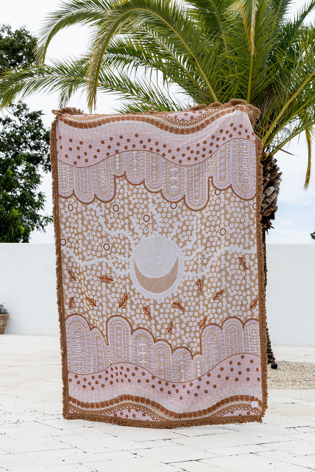 Where We come Together Indigenous Art Throw Rug By Taylor - Lee