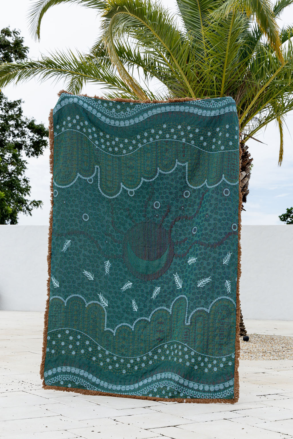 Where We come Together Indigenous Art Throw Rug By Taylor - Lee