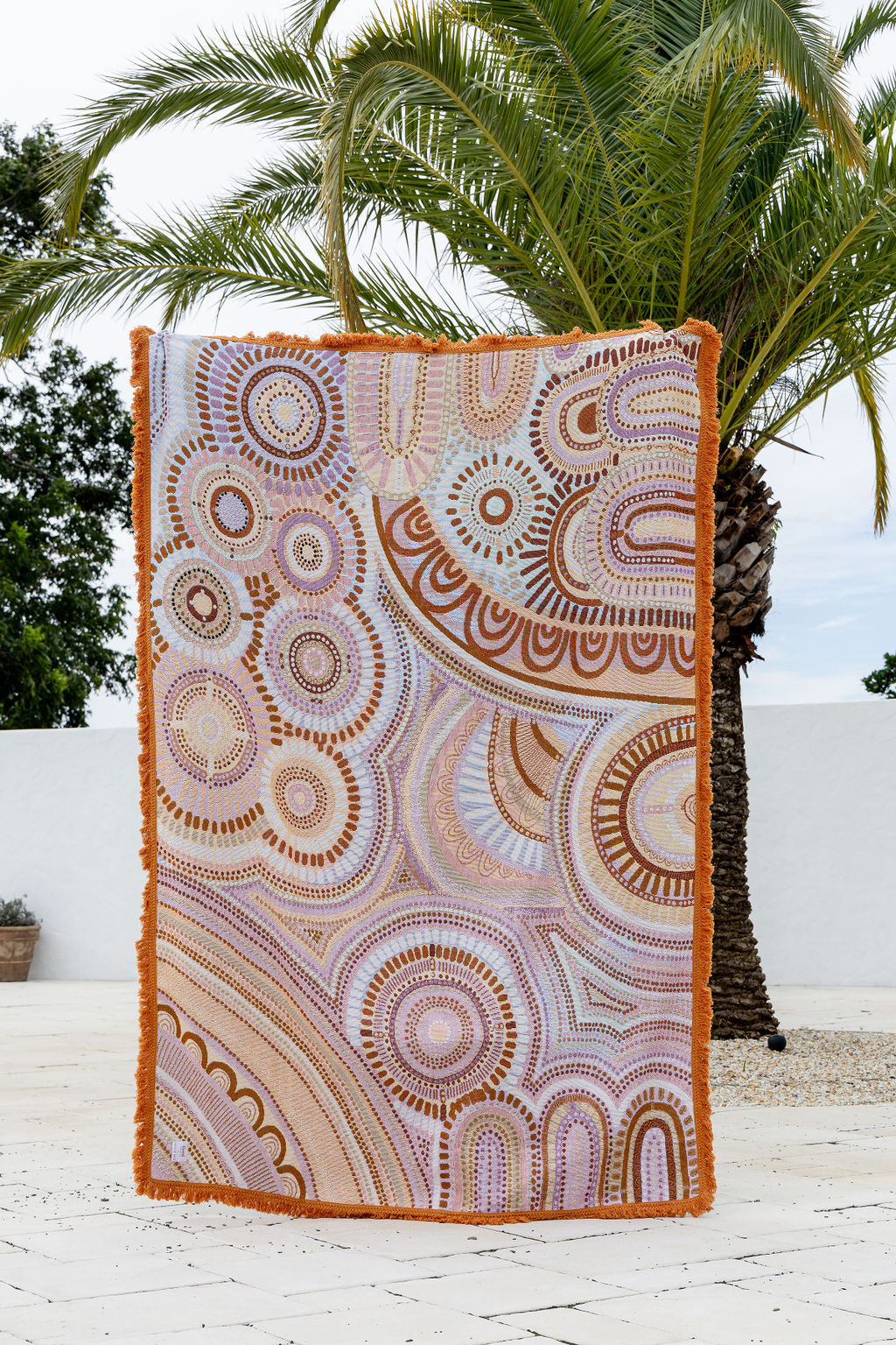 The Sun & The Seven Sisters Indigenous Art Throw Rug By Natalie Jade