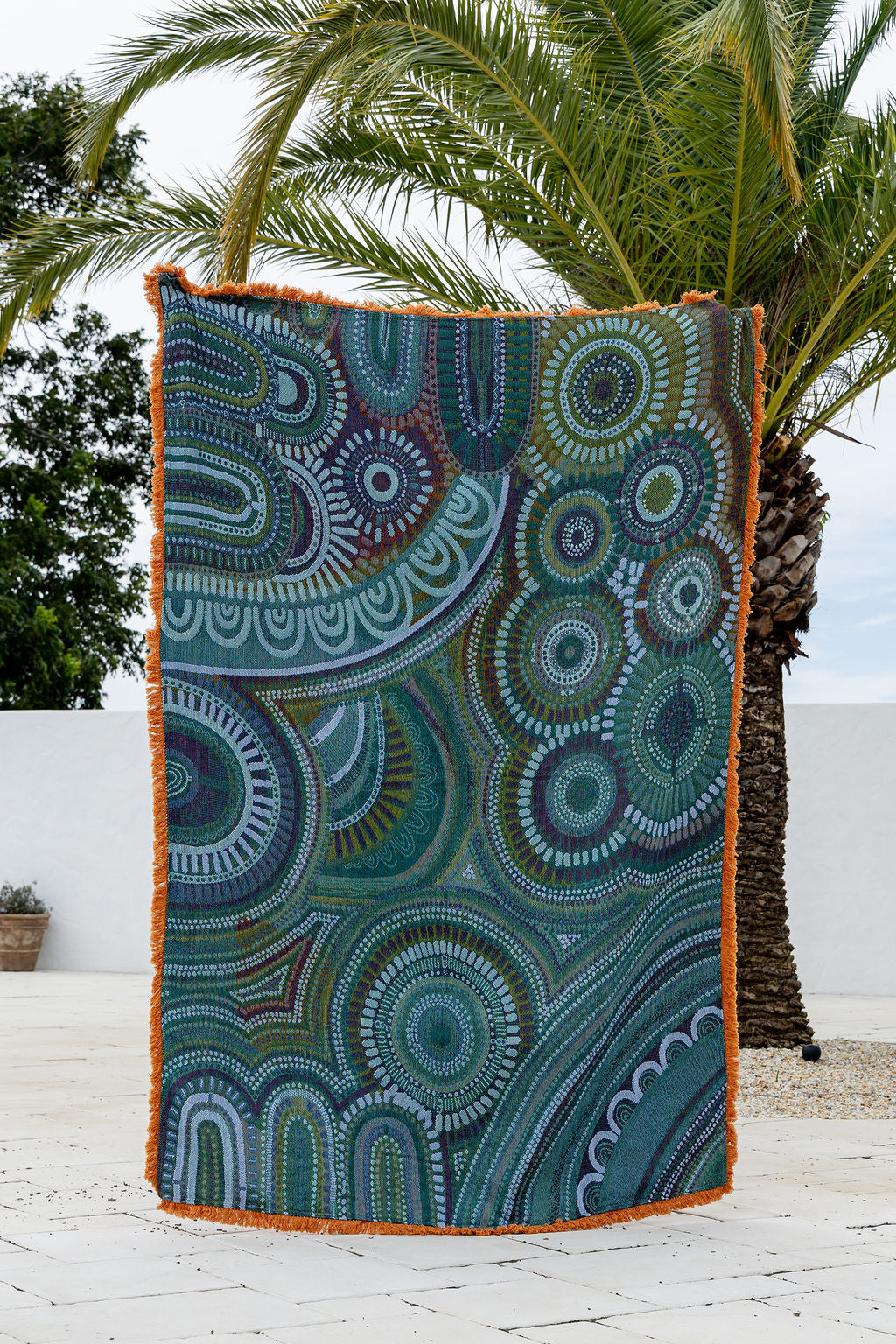 The Sun & The Seven Sisters Indigenous Art Throw Rug By Natalie Jade